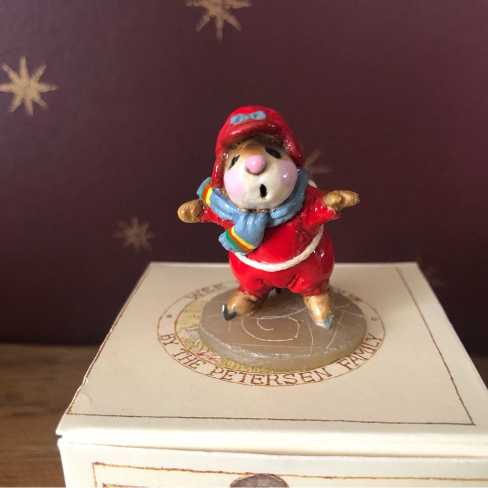 Wee Forest Folks Skater Mouse. 1979 Vintage.  Ms-8